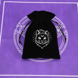 1Pcs 13x18cm Tarot Storage Velvet Bag Drawstring Pocket Board Game Card Embroidery Package Witchcraft Supplies for Altar Tarot