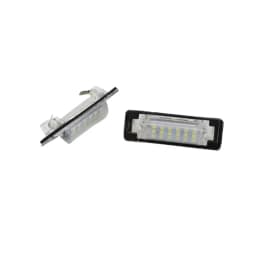 2Pcs Canbus LED License Plate Light For Mercedes Benz E C Class W210 W202 4D AMG White Car-Styling Number Lamp 12V