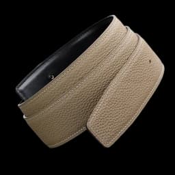 No Buckle Luxury Ultra-thin Pointed New Mens Litchi Grain Holes Belt Brand Male Genuine Two Sides Strap Jeans Belts 3.2/3.8cm