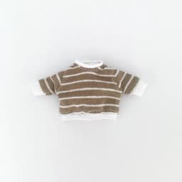 Ob11 Doll Clothes Solid Color Striped Hoodie T-Shirt With Long Sleeves Accessories For Bjd,Gsc,Obitsu11, Molly, Ymy, P9, GsC
