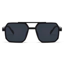 Hiking New Fashion Double Beam Polygonal Anti Light Glasses Retro Personalized Trendy Large Frame Eyewear European and American