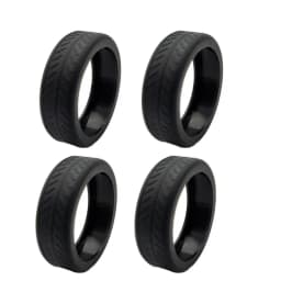 4/8Pcs Pure Color Luggage Wheels Protector with Silent Sound Silicone Suitcase Wheels Protection Cover Reduce Wheel Wear Noise