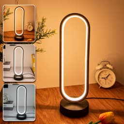 Creative Spiral LED Night Light 3 Colors Dimmable Desk Lamp Reading Light for Living Room Office Desk Bedroom Bedside Decor