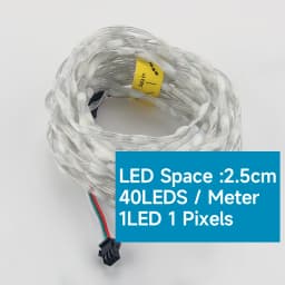 5V 12V WS2811 Clear Wire 3PIN Seed Pixel String Light for Fairy Lights Outdoor RGB Addressable Individually Garland Light