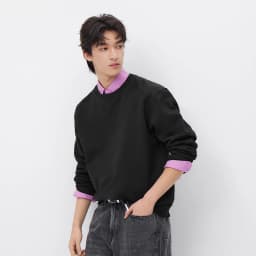 Semir Versatile Hoodie Men Spring Solid O Neck Long Sleeve Soft Comfortable Casual Basic Layer Daily Top