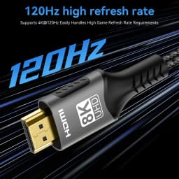 HDMI Cable 8K 60Hz HDMI-Compatible Ultra HD 1080P 4k@120Hz High Speed Video Audio HDMI 2.1 Cable For PS4/5 TV Laptop Monitor