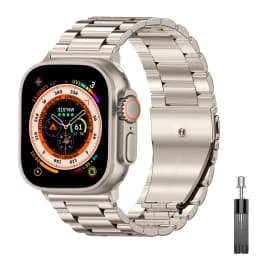 Stainless Steel Titanium Alloy Strap For Apple Watch Band Ultra 4 349mm 44mm 45mm 46mm 41mm Bracelet iwatch Series 8/9/10/11/12