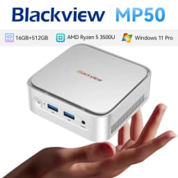 [Shipping from France] Blackview Mp50 Mini Pc Amd Ryzen 5 3500U Windows 11 Pro 16Gb Ddr4 512Gb Ssd Mini Computer Wifi 5.0