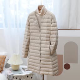 Women Lightweight Duck Down Jacket Long Round Neck Fashion Winter Coat Warm Casual Outfit Woman Clothing chaqueta plumas JK-247