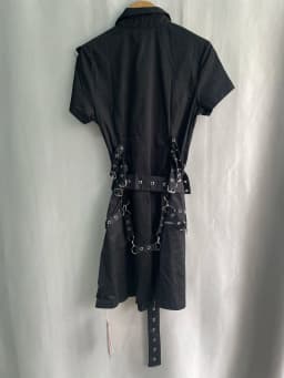 Premium Slim Dark Casual Dresses Japanese Unique Half Sleeve Minority High Street Robe Personalized Y2K Goth Punk Style Vestidos