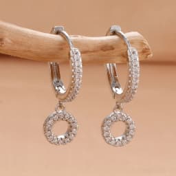 Nidin Hot Sale Initial A-Z Letters Mini Small Hoop Earrings Gold Color Zircon Jewelry Alphabet Fashion Christmas New Year Gift