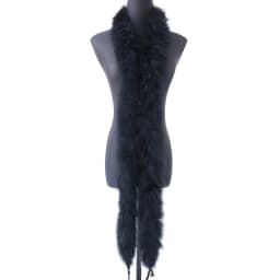50 Grams Soft Leather Powder Turkey Feather Boa 2 Yards Natural Turkey Plumes Scarf for Party Costume Clothing Shawl Decoration