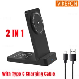Foldable Magnetic Wireless Charger Stand Pad For Magsafe iPhone 17 16 15 14 13 12 Pro Max Samsung Phone Fast Charging Station