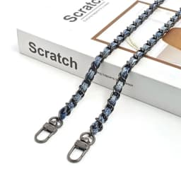 120cm Adjustable Metal Aluminum Bag Chain Replacement Parts Accessories for Braided Denim Shoulder Crossbody Handbag strap