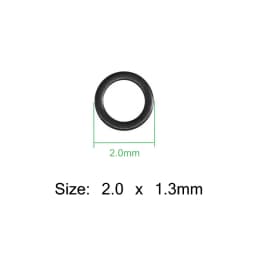 OUZEY 100Pcs Carp Fishing Round Connector Rig Ring Stainless Steel Quick Change Matt Black O rings Fishing Tackle Accessories