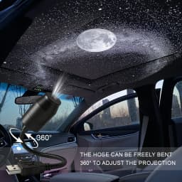 Car Interior Light Roof Star Light USB LED Starry Atmosphere Projector Decoration Night Party Decor Romantic Saturn Galaxy Light