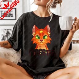 Warrior Cats Clans Logo T-Shirt Fox And Revenge Print Unisex Cotton T-Shirt Fashion Casual Summer Trendy Top