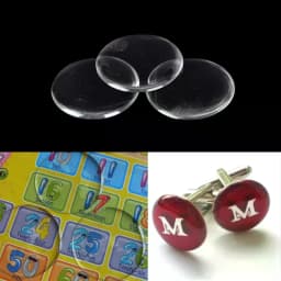 【LUL】100 Pcs 25MM Round Crafting DIY Crystal Clear Epoxy Adhesive Circles Bottle Cap Stickers Resin Patch Dots For Bottle Caps