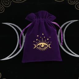 1Pcs 13x18cm Tarot Storage Velvet Bag Drawstring Pocket Board Game Card Embroidery Package Witchcraft Supplies for Altar Tarot