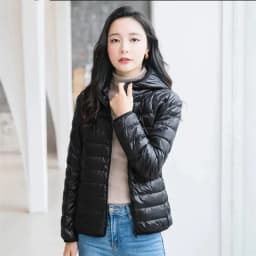 Down Jacket Women Parkas Windproof Puffer Coat New Autumn Winter Warm Stand-UP Collar Thin Cotton Coat Short Overcoat Top Ladies