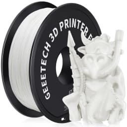 Geeetech ABS+ 3D Filament 1.75mm 1KG Plastic, 3D Printer Material, Tangle-Free, Non-Toxic, Vacuum Packaging White Black