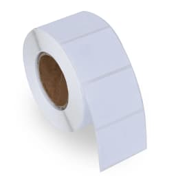 1pcs White PET Self Adhesive Copperplate Paper Label Waterproof Tear Resistant Thermal Transfer Barcode Stickers Use With Ribbon