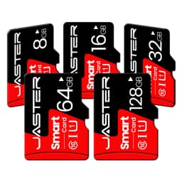 JASTER Mini SD Card 4GB 8GB 16GB Class 6 Real Capacity 32GB Memory SD Card High Speed Smart SD Card TF Red Suitable for Camera