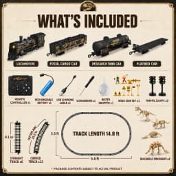 1:87 RC Steam Train 2.4G Simulation Remote Control Spray Track Train Electric Railway Set Railway Toy for Kids Christmas Gifts