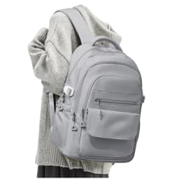 Elegant White Japanese-Style Backpack for School Girls Boys Travel Backpack Laptop Backpack Casual Daypack, Bags for Travel