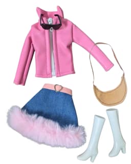 1 Set Doll Clothes 1:6 Scale Leather Outfit for 11.5 inch 30cm Doll Many Style for Choice Gifts for Girls #05