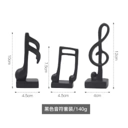 Set Of Three-Note Figurine Decorative Art Statuette Musical Note Handicraft Living Room Wine Cabinet Desk Ornaments Home Decor