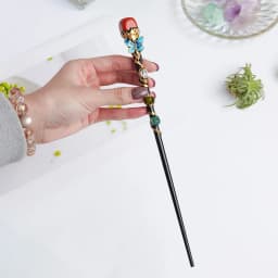 1PC Amethyst Rolling Stone Magic Scepter Natural Stones Fairy Lucky Tumble Stone Gem Scepter Decorative Fairy Magic Stick