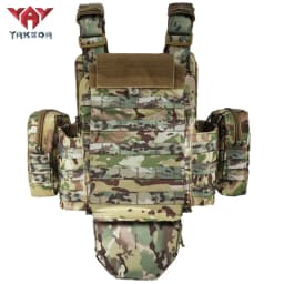 YAKEDA Five piece equipment bag training vest, detachable and expandable, waterproof, wear-resistant and tear resistant