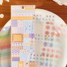 Mr. Paper 25 Sheets/Book Colorful World Basic Sticker Book for DIY Journal Supplies Notes Calendar Album Postcard Decoration