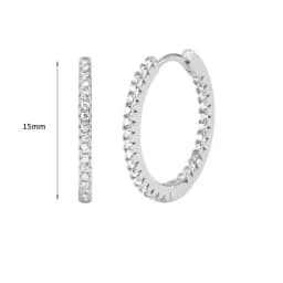 925 Sterling Silver Ear Needle White Zircon Silver Series Earrings ins Tassel Pendant Hoop Earrings For Women Advanced Jewelry