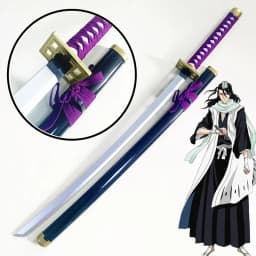 40inch Anime Bleach Schwert Ninja Blade Knife Aizen Sousuke Cosplay Prop Sword Real Sized Japanese Katana Samurai Sabre Toy Gift