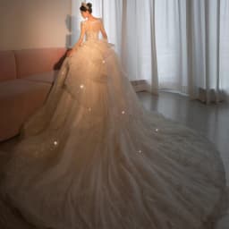 2026 Long Sleeve Beading Wedding Dress Square Collar Luxury Sweep Train Winter Bridal Gowns Vestido De Noiva Customized