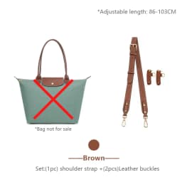 Bag Shoulder Strap For Longchamp M Leather Shoulder Bag Strap Durable Belt Slung Crossbody No Drilling Replacement Accessories