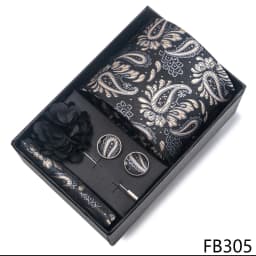 New Designer Blue Red Green Paisley Ties For Men Wedding Party Neck Tie Luxury Tie Pocket Square Cufllink Brooch Set