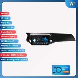 Hizpo 9'' 2din Android 14 for Citroen C3 DS3 2010-2016 Car Radio Multimedia Video Player GPS Carplay Auto 4G RDS Autoradio Wifi
