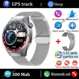 New For Android ios Smart Watch Men HD AMOLED Screen GPS Motion trajectory Heart Rate Bluetooth Calls SmartWatch Waterproof Hw12