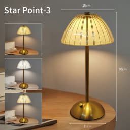 Table Lamp LED Touch Sensor  Dimmable Desktop Night Light Rechargeable Wireless Reading Lamp for Hotel Bar Bedroom Decor Light