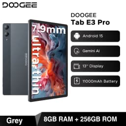 DOOGEE Tab E3 Pro Tablet Android 15 Gemini AI 13'' Display 7.9mm Ultra-thin 8GB 256GB Smart Pad 11000mAh Battery Global Version