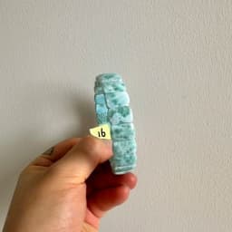 2026 AAA Grade Natural Larimar/Copper Pectolite Bead 10x14mm Bracelet Dominicana Genuine Larimar Gemstone Bangle Woman Wholesale
