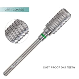 HYTOOS Safety Nail Drill Bits 13mm Barrel Dust Proof D4S Right-handed Carbide Drill Bits for Nails Electric Manicure Drills Tool