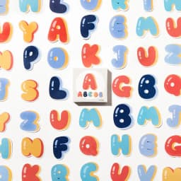 IMOON 50/52 PCS Colorful Cute Alphabet Number Decorative Sticker Self-adhesive Letters for Kids Scrapbooking Journal Supplies