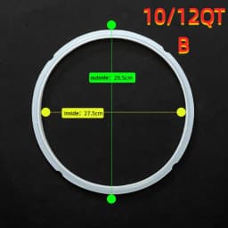 Electric Pressure Cooker/Instant Pot Silicone Sealing Ring, 3QT, 5QT, 6QT, 8QT, Pressure Cooker Gasket, Replace Rubber Seal