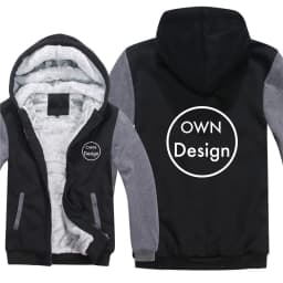 Custom Design Hoodies Men Cool Coat Thicken Make Your Design Logo Text Sweatshirt Mans Jacket Hoody