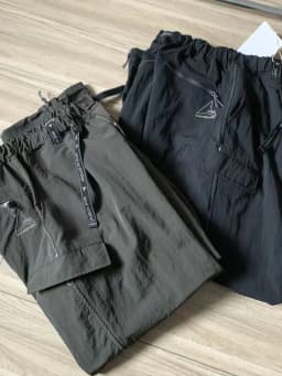 Outdoor Men's Casual Pants Multiple Pockets Drawstring Elastic Waist Waterproof Windproof All Weather Functional Trousers