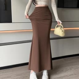 Elegant Fishtail Long Black Skirts Women 2026 High Waist Streetwear Y2k Clothes Korean Style Slim Office Lady Harajuku Mid Skirt